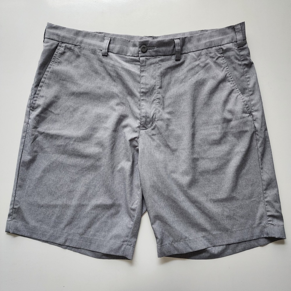 PGA TOUR Gray Golf Shorts Mens 38‎ Lightweight Active Pockets Polyester Grey 9"